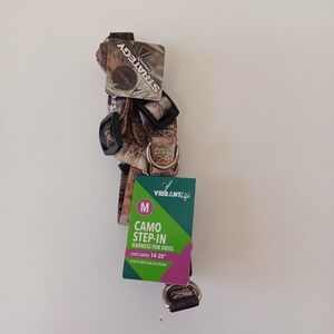 Vibrant Life Camo Step-In Harness For Dogs Medium Chest Girth‎ 14-20" NWT